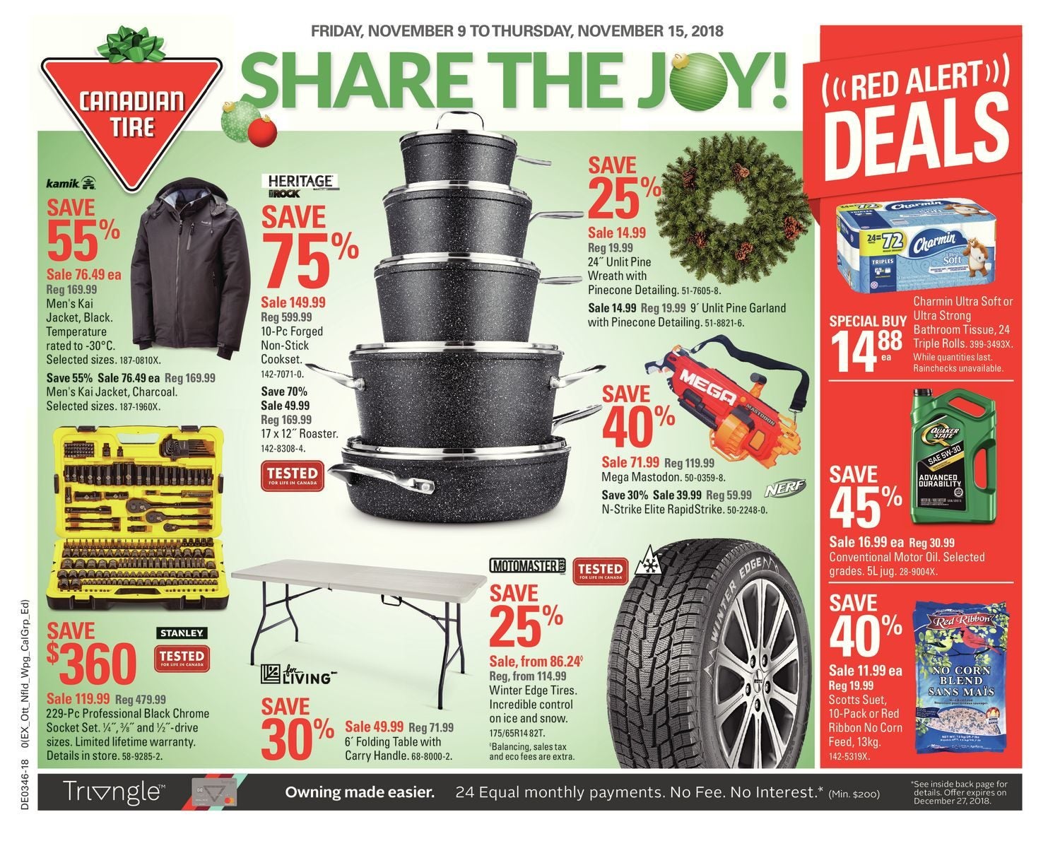Canadian Tire Weekly Flyer - Weekly - Share The Joy! - Nov 9 – 15 - Canadian Tire Weekly Flyer - Weekly - Share The Joy! - Nov 9 – 15