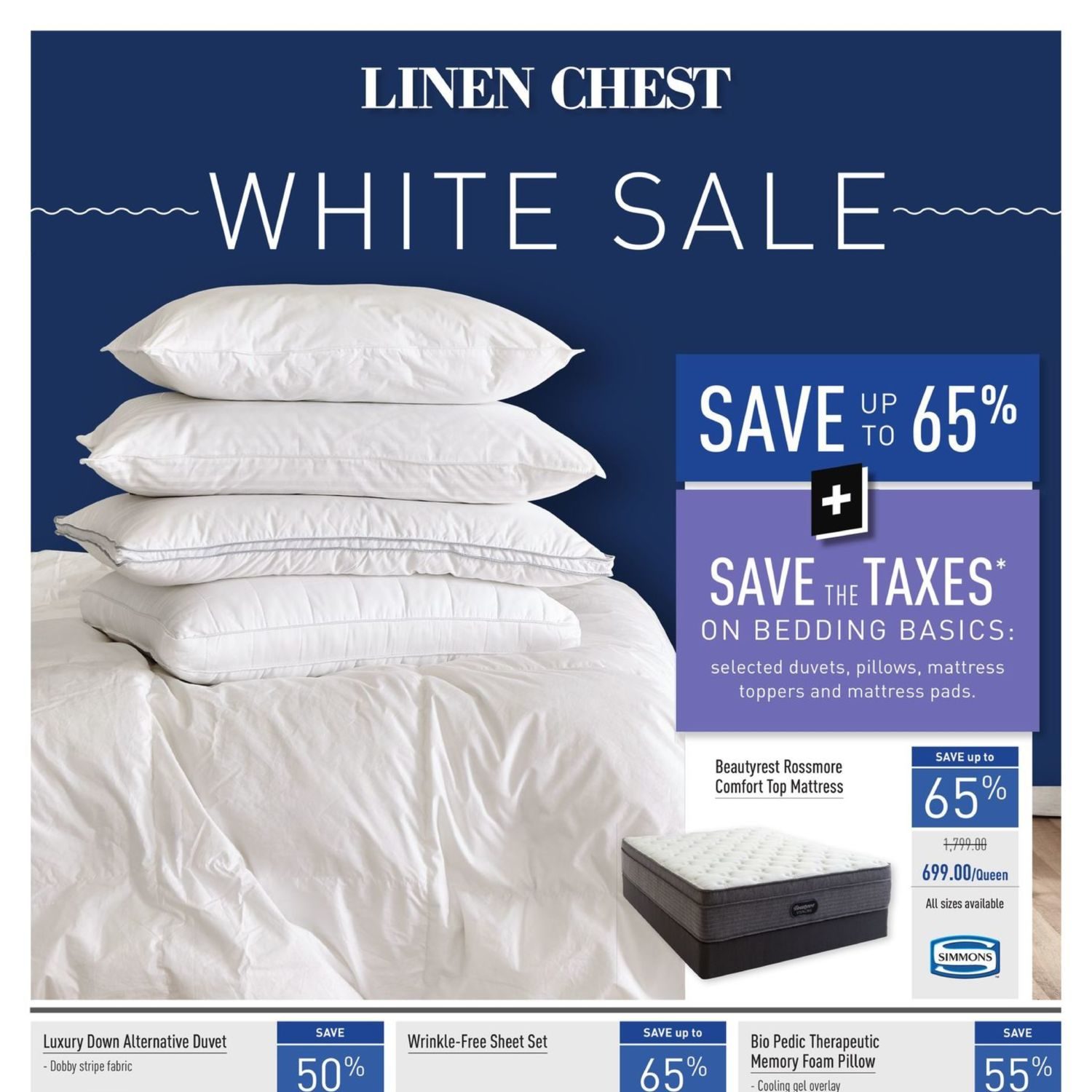 Linen Chest Weekly Flyer - White Sale - Jul 10 – Aug 10 ...