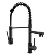 Stainless Steel Spring Kitchen Faucet with Sprayer $75