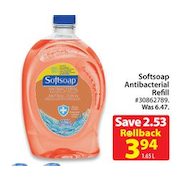 Softsoap Antibacterial Refill - $3.94 ($2.53 Off)