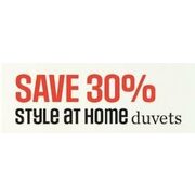 Style at Home Duvets - 30% Off