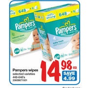 Pampers Wipes - $14.98 (Up to $4.99 off)