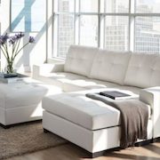 Sears.ca One Day Sale: $1150 Sandpiper II 3-Piece Bonded Leather Sectional with Ottoman (was $2300) + More