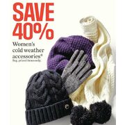 40% Off Women's Cold Weather Accessories