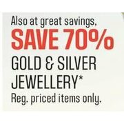 Gold and Silver Jewellery - 70% off