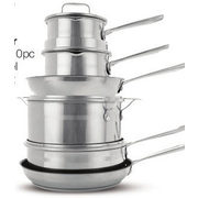 Jamie Oliver Mainstream 10pc Stainless Steel Cookware Set - $199.99 ($400.00 off)