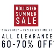 hollister clearance sale womens