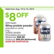 Costco Gfr Health Whey Protein Powder Redflagdeals Com