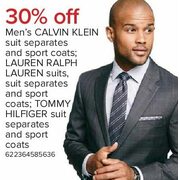 Men's Suit Separates and Sport Coats by Calvin Klein and Lauren Ralph Lauren; Tommy Hilfiger Suit Separates and Sport Coats - 4 Da