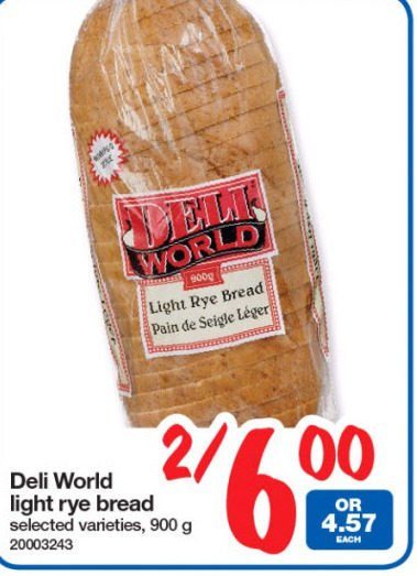 Light Deli Rye Bread