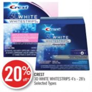 20% Off Crest 3D White Whitestrips