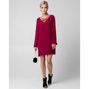 Tricoteen V-neck Tunic Dress - $89.99 ($39.96 Off)