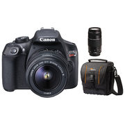 Canon EOS Rebel T6 DSLR Camera with 18-55mm/75-300mm Lenses & Camera Bag - $569.99 ($250.00 off)