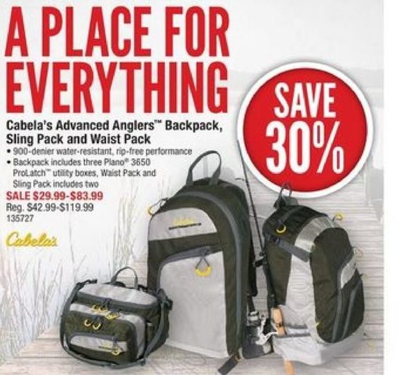 Cabela's Advanced Anglers Waist Pack 