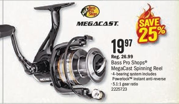 bass pro shop megacast combo