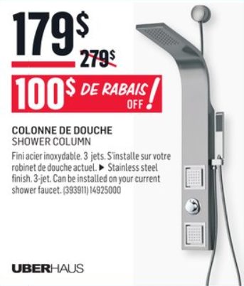 Reno Depot Uberhaus Shower Column Redflagdeals Com