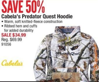 Cabela's predator 2024 hoodie