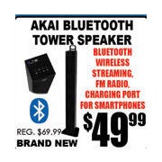 Akai Bluetooth Tower Speaker - $49.99