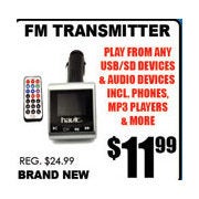 FM Transmitter - $11.99