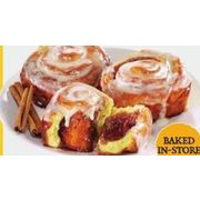 Deluxe Cinnamon Buns With Danish or Cream Cheese Icing - $4.00