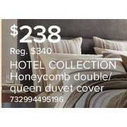 The Bay Hotel Collection Honeycomb Stripe Double Queen Duvet