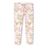 Girls Floral Print Woven Jeggings - $10.48 ($24.47 Off)