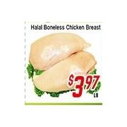 Halal Chicken Breast - $3.97/lb