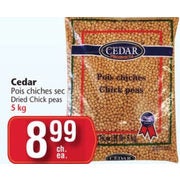 Cedar Dried Chick Peas - $8.99