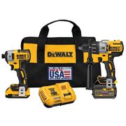 Dewalt 20V Max Lithium-Ion Brushless Hammer Drill And Impact Driver Combo Kit - $499.00