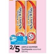 Arm & Hammer Toothpaste - 2/$5.00