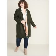 Oversized Soft-brushed Plus-size Coat - $43.90 ($44.09 Off)