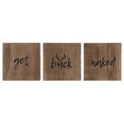 Set Of 3 Typography Wall Art - $16.79 ($13.20 Off)
