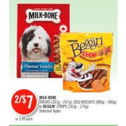 Milk-Bone Treats, Dog Biscuits Or Beggin' Strips - 2/$7.00