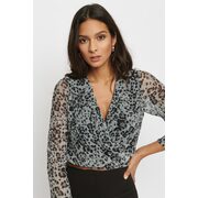 Pleated Wrap Top - Final Sale - $15.00 ($24.95 Off)