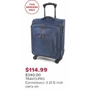 Travelpro Connoisseur 3 21.5-Inch Carry-On - $114.99