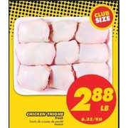 Chicken Thighs Fresh - $2.88/lb