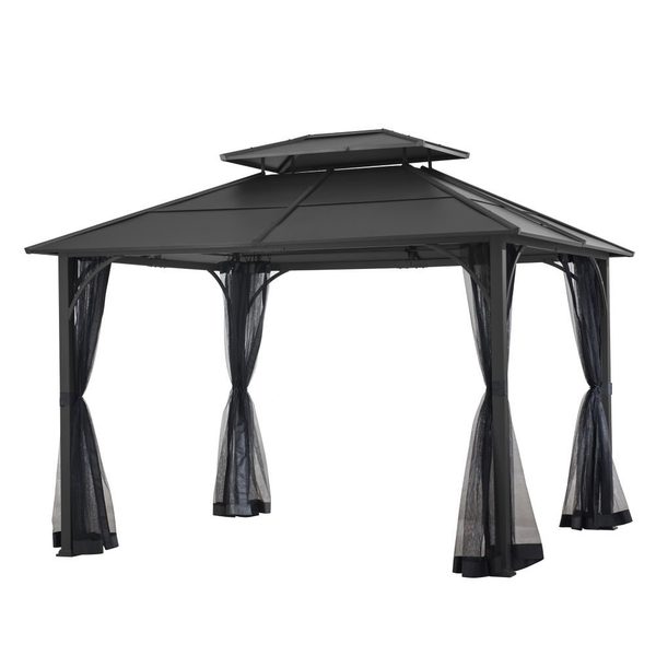Home Depot: Hampton Bay 10' X 12' Farrington Graphite Gazebo