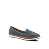 Tulisa Blue Leather Slip-on Loafer By Spring Step - $79.95 ($60.05 Off)