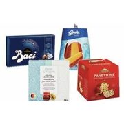 Baci Boxes Chocolate, Rose & Robin Macarons, Gioia Pandoro Classic or Aurora Panettone or Pandoro - $8.99