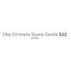 Citronella Stump Candle - $22.00