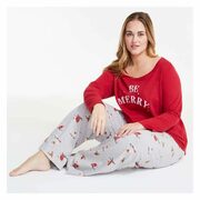 Women+ Core Printed Sleep Pant In Light Grey - $7.46 ($6.54 Off)