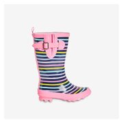 Kid Girls' Stripe Rain Boots In Dark Navy Mix - $23.94 ($5.06 Off)