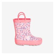 Toddler Girls' Floral Rain Boots In Pink Mix - $18.94 ($5.06 Off)