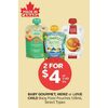 Baby Gourmet, Heinz Or Love Child Baby Food Pouches - 2/$4.00
