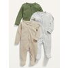 Unisex 1-Way Zip Sleep & Play One-Piece 3-Pack For Baby - $33.00 ($9.00 Off)