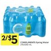 Compliments Spring Water  - 2/$5.00