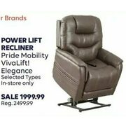 Power Lift Recliner Pride Mobility Vivalift! Elegance - $1999.99