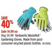 Yardworks WasteNot Gardening Gloves - $14.99 (40% off)